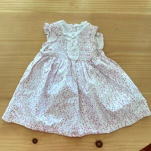 M&H Spain Smocked baby/girls dress size 9-12 m
